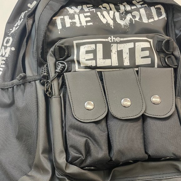 NJPW New Japan Pro Wrestling Bullet Club The ELITE Built-Up Backpack New - Picture 7 of 9